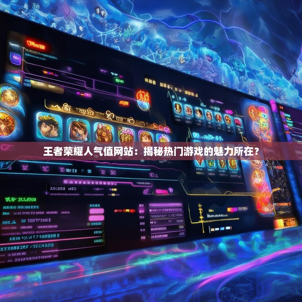 王者荣耀人气值网站：揭秘热门游戏的魅力所在？